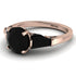 Glamorous Custom Black Diamond Ring - Harley No. 38 image 1