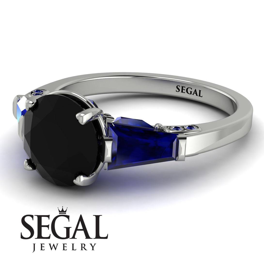 Glamorous Custom Black Diamond Ring - Harley No. 69