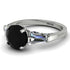 Glamorous Custom Black Diamond Ring - Harley No. 9 image 1
