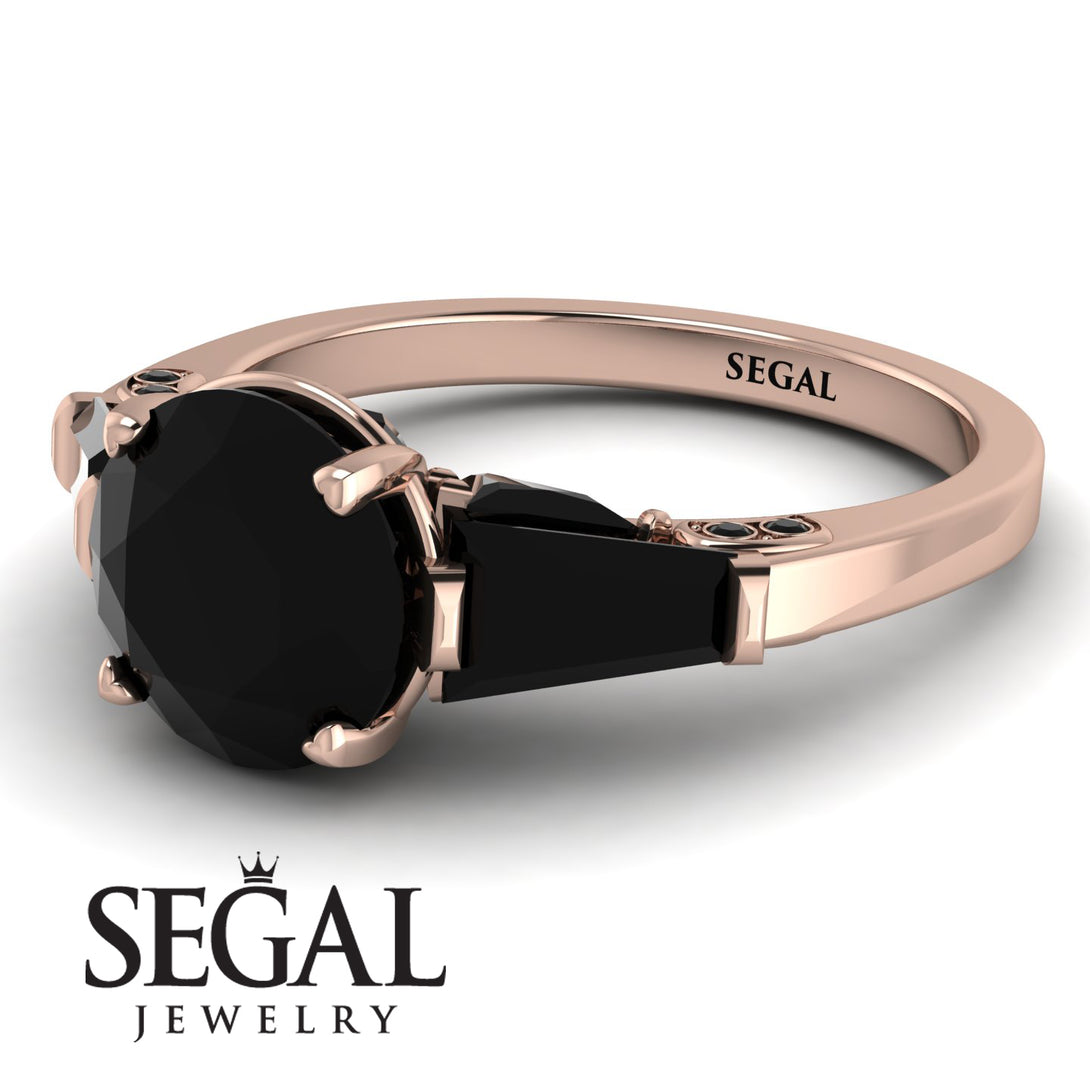 Glamorous Custom Black Diamond Ring - Harley No. 38