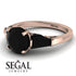 Glamorous Custom Black Diamond Ring - Harley No. 38