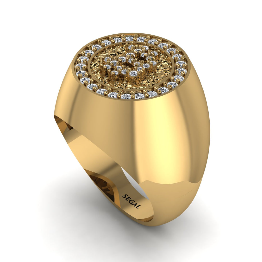 Glamorous Diamond Bitcoin Ring - Dominic No. 1