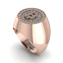 Glamorous Diamond Bitcoin Ring - Dominic No. 8 image 1