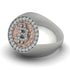 Glamorous Diamond Bitcoin Ring - Dominic No. 6