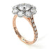 Two Tones Glamorous Diamond Halo Engagement Ring - Amaya No. 78