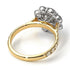 Two Tones Glamorous Diamond Halo Engagement Ring - Amaya No. 77