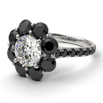 Glamorous Diamond Halo Engagement Ring - Amaya No. 33 image 1