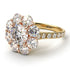 Two Tones Glamorous Diamond Halo Engagement Ring - Amaya No. 76