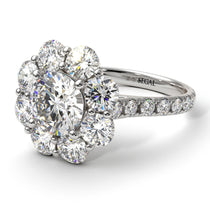 Glamorous Diamond Halo Engagement Ring - Amaya No. 3 image 1