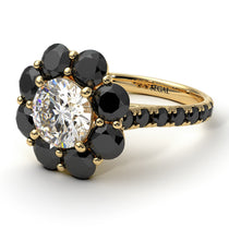 Glamorous Diamond Halo Engagement Ring - Amaya No. 31 image 1