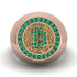 Glamorous Emerald Bitcoin Ring - Dominic No. 11 image 2