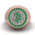 Glamorous Emerald Bitcoin Ring - Dominic No. 17 image 2