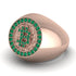 Glamorous Emerald Bitcoin Ring - Dominic No. 14 image 3