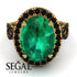 Glamorous Oval Emerald Ring - Jordyn No. 34