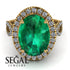 Glamorous Oval Emerald Ring - Jordyn No. 4 image 2