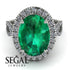 Glamorous Oval Emerald Ring - Jordyn No. 6 image 2