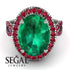 Glamorous Oval Emerald Ring - Jordyn No. 51 image 2