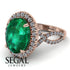Glamorous Oval Emerald Ring - Jordyn No. 5 image 10