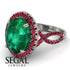 Glamorous Oval Emerald Ring - Jordyn No. 51 image 10