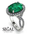 Glamorous Oval Emerald Ring - Jordyn No. 6