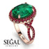 Glamorous Oval Emerald Ring - Jordyn No. 50 image 3