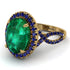 Glamorous Oval Emerald Ring - Jordyn No. 64