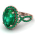 Glamorous Oval Emerald Ring - Jordyn No. 20 image 1