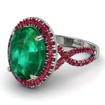 Glamorous Oval Emerald Ring - Jordyn No. 51 image 1