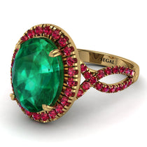 Glamorous Oval Emerald Ring - Jordyn No. 49 image 1