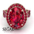 Glamorous Oval Ruby Ring - Jordyn No. 56 image 2