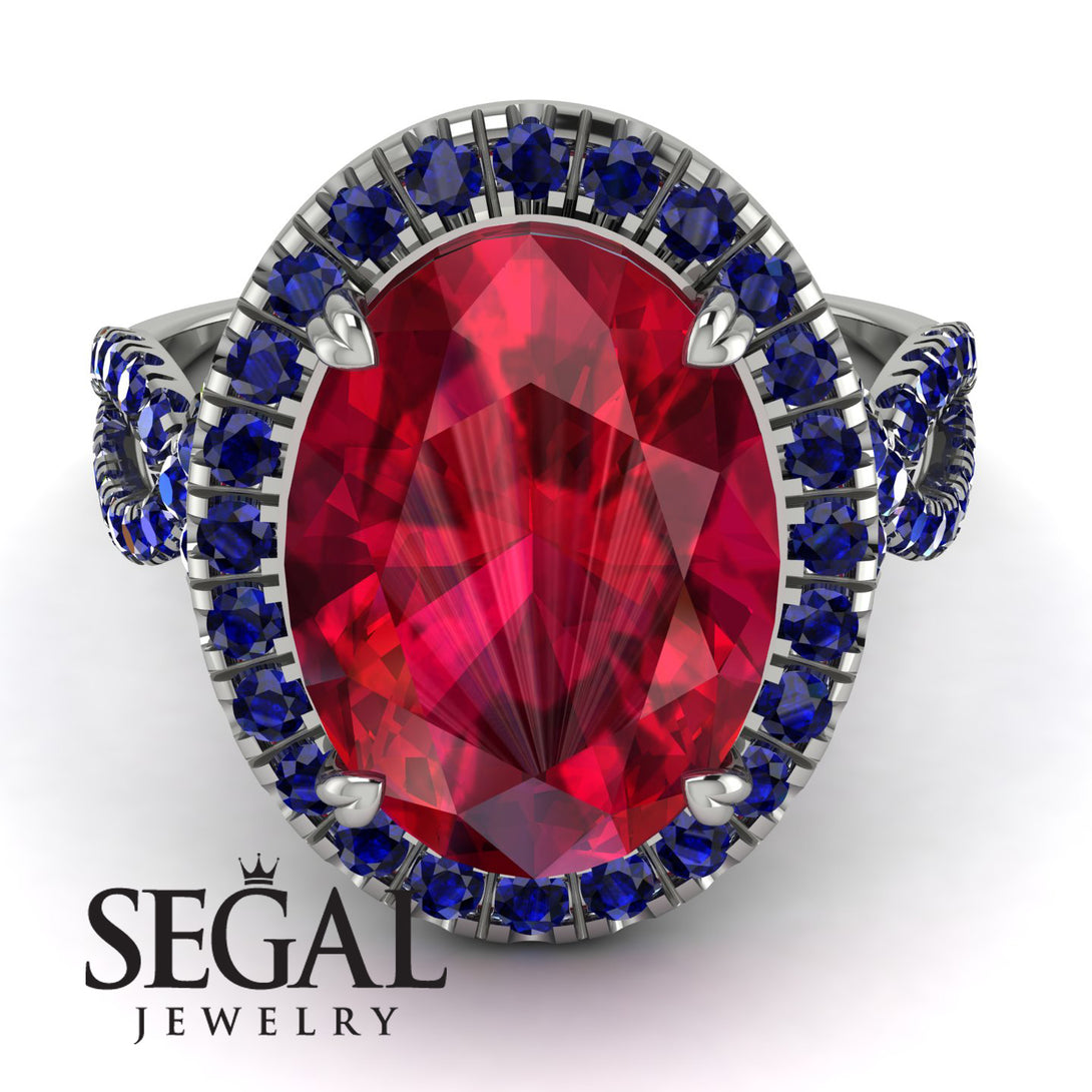 Glamorous Oval Ruby Ring - Jordyn No. 72