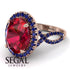 Glamorous Oval Ruby Ring - Jordyn No. 71