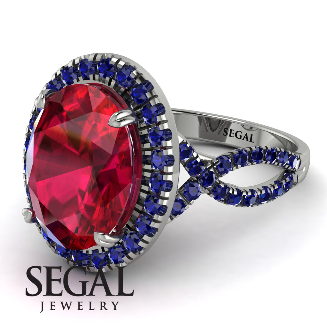 Glamorous Oval Ruby Ring - Jordyn No. 72