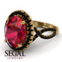 Glamorous Oval Ruby Ring - Jordyn No. 40 image 10