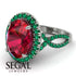 Glamorous Oval Ruby Ring - Jordyn No. 27 image 10