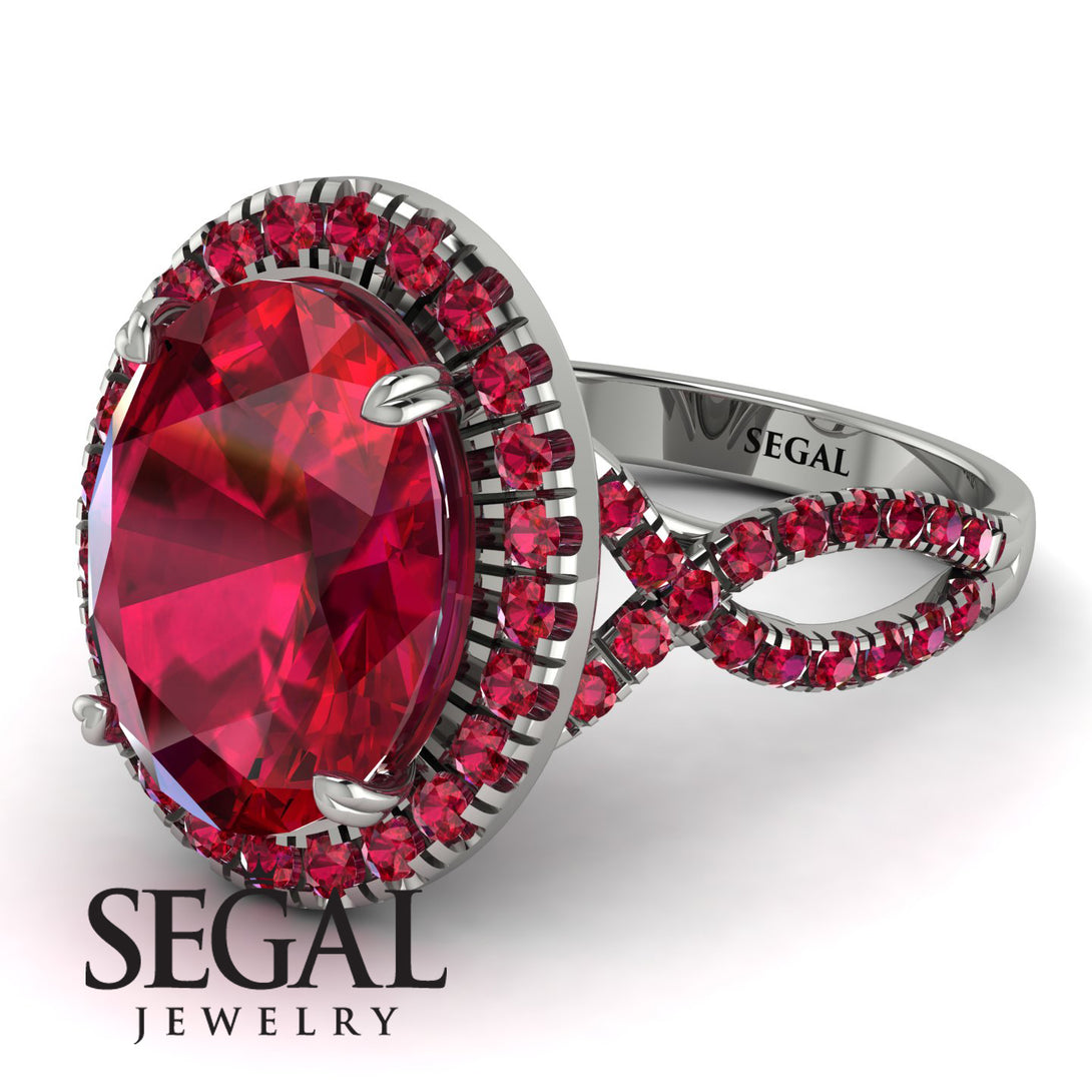 Glamorous Oval Ruby Ring - Jordyn No. 57
