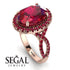 Glamorous Oval Ruby Ring - Jordyn No. 56 image 3