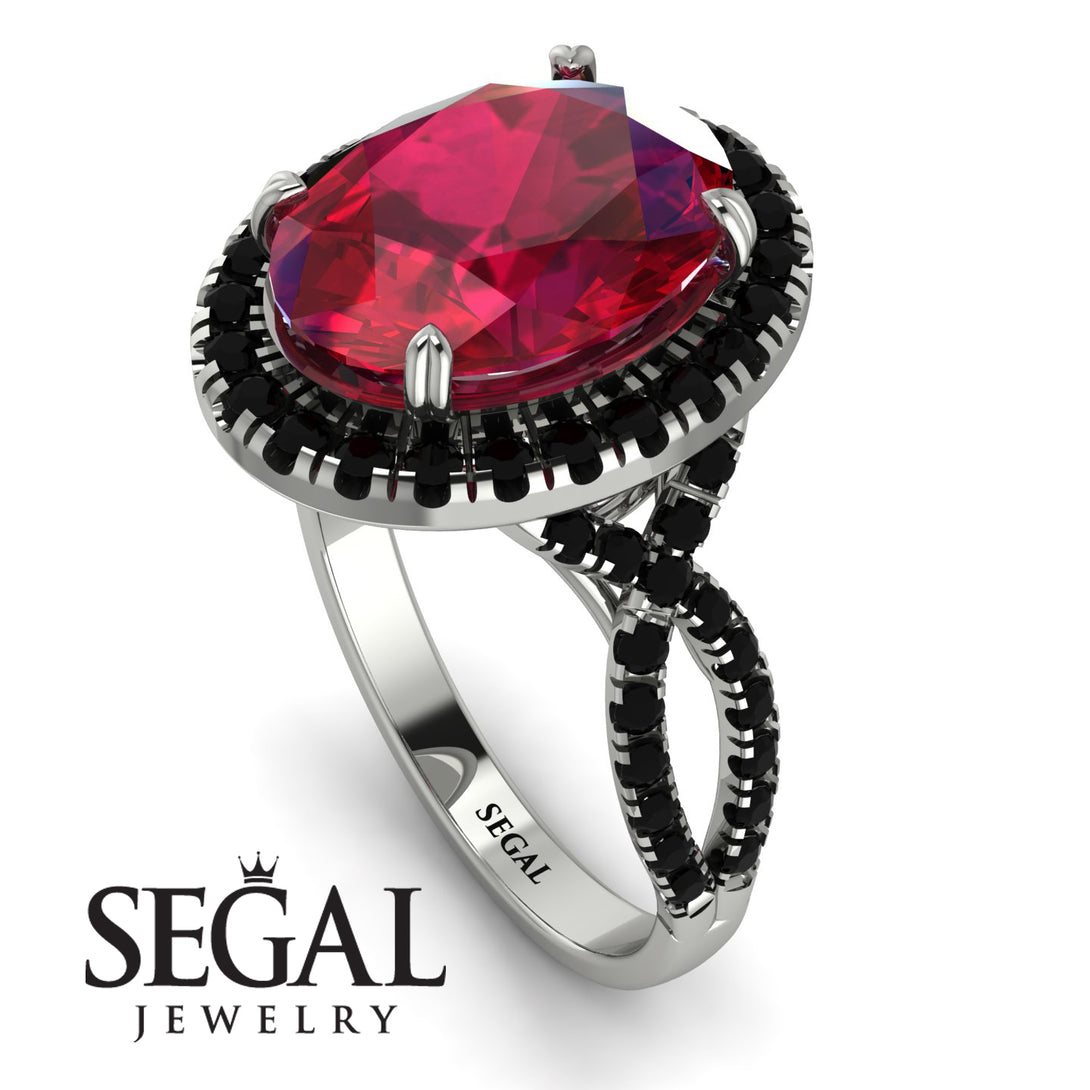 Glamorous Oval Ruby Ring - Jordyn No. 42