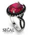 Glamorous Oval Ruby Ring - Jordyn No. 42 image 3