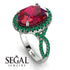 Glamorous Oval Ruby Ring - Jordyn No. 27 image 3