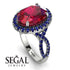 Glamorous Oval Ruby Ring - Jordyn No. 72 image 3