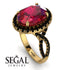 Glamorous Oval Ruby Ring - Jordyn No. 40 image 3