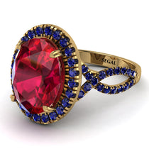 Glamorous Oval Ruby Ring - Jordyn No. 70 image 1