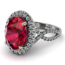 Glamorous Oval Ruby Ring - Jordyn No. 12 image 1