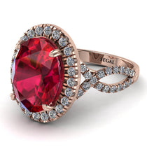 Glamorous Oval Ruby Ring - Jordyn No. 11 image 1