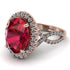 Glamorous Oval Ruby Ring - Jordyn No. 11