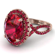 Glamorous Oval Ruby Ring - Jordyn No. 56 image 1
