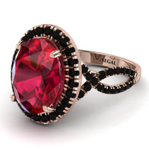 Glamorous Oval Ruby Ring - Jordyn No. 41 image 1