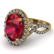 Glamorous Oval Ruby Ring - Jordyn No. 10 image 1