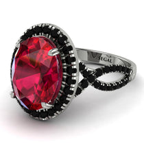 Glamorous Oval Ruby Ring - Jordyn No. 42 image 1